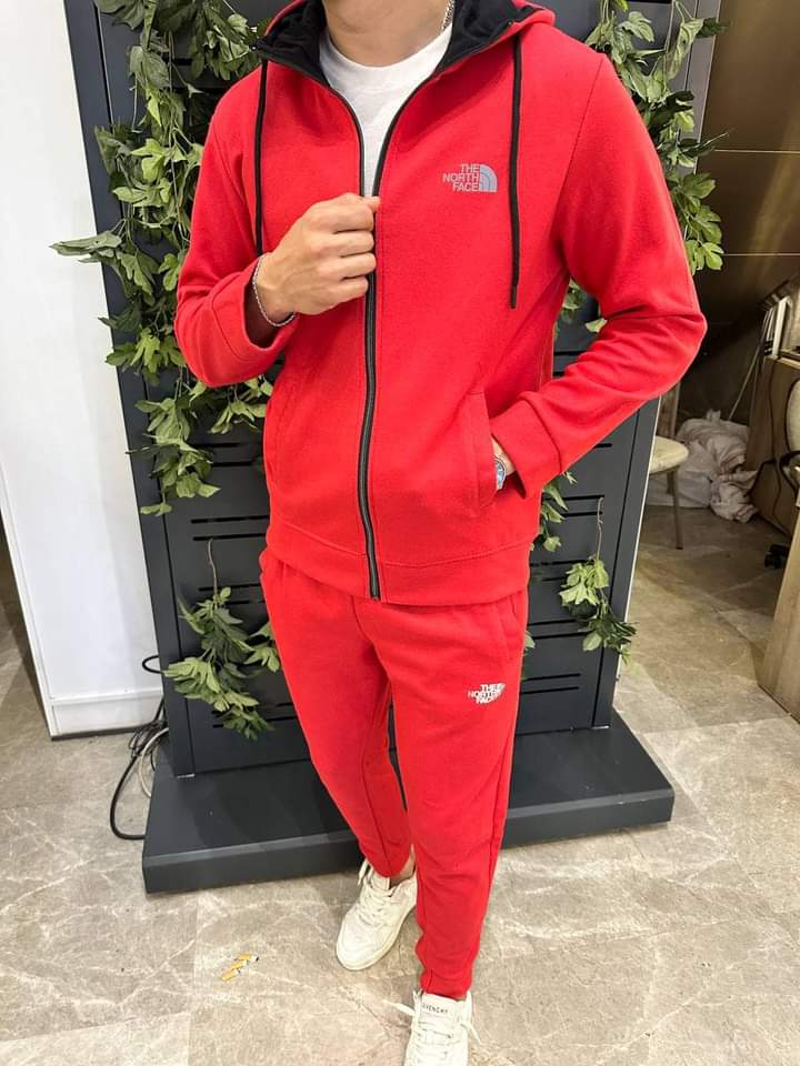 LV Red Sweatsuit  Chocolate Tagz Fashion Outlet